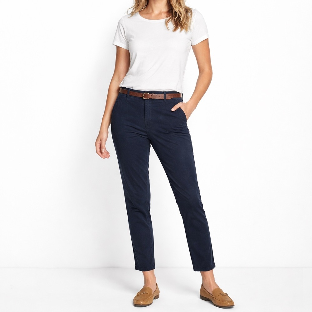 Polo Ralph Lauren Quin Boyfriend Chino Pants Navy Size 14